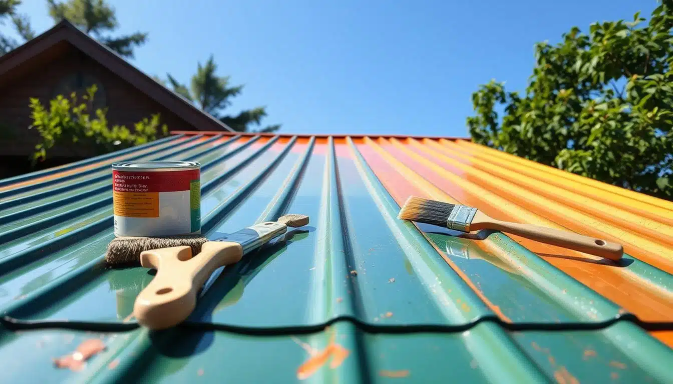 Metal roof restoration