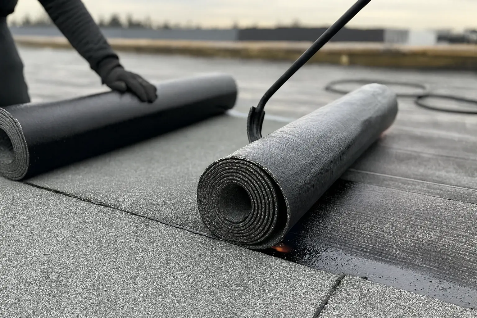 modified-bitumen-roof-los-angeles-duraroof modified bitumen roof installation los angeles